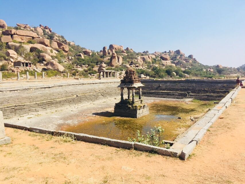 ruins at Chandrasekhar temple, Hampi