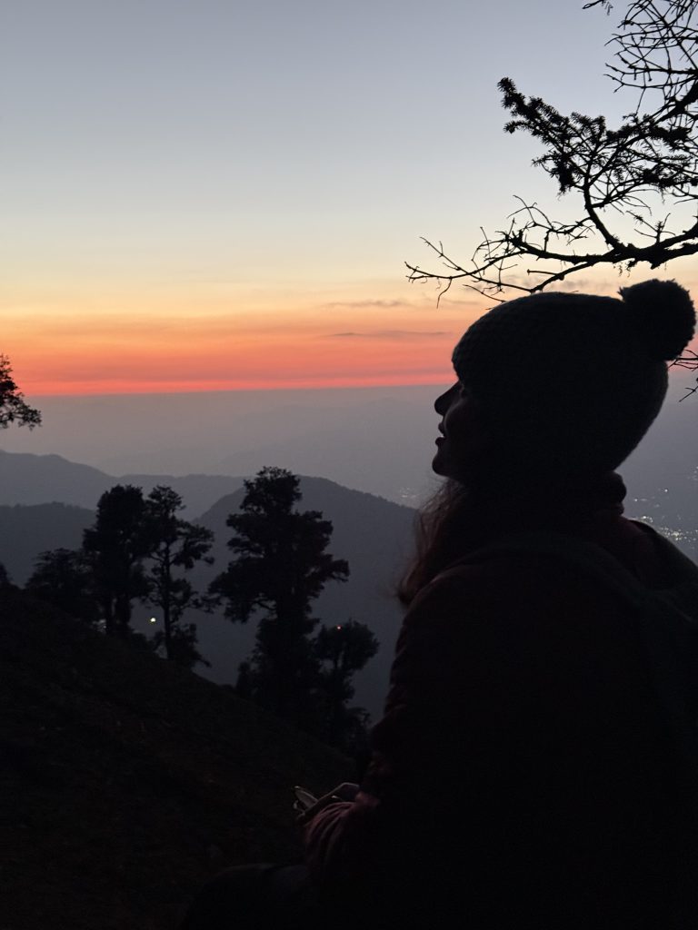 sunset at Chopta tungnath trek