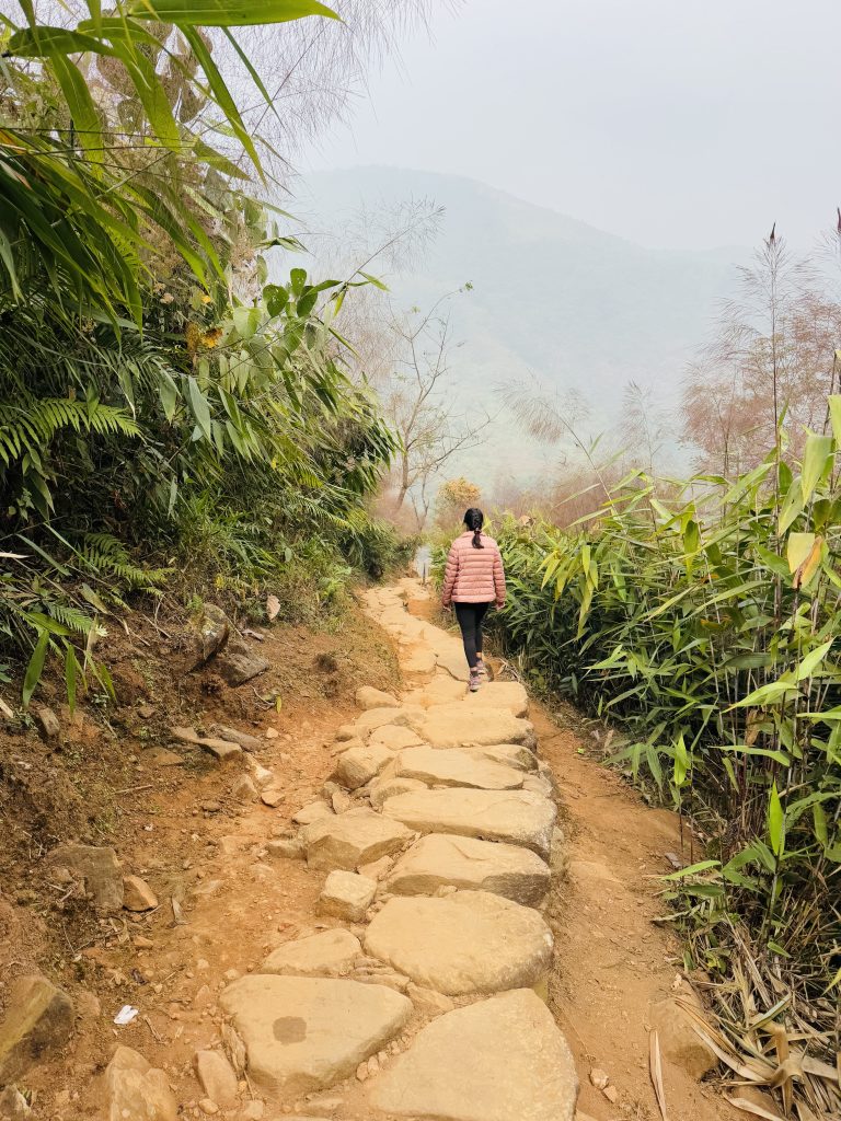 First part of Mawryngkhang trek from Wahkhen village