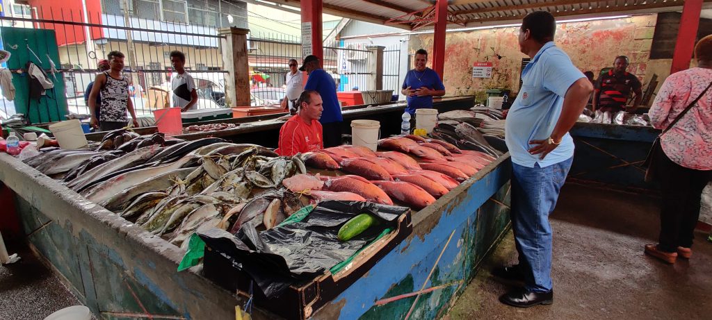 Local fish market, Mahe